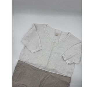 Vikolino Linen Mid Length Dress Cleangirl Neutral